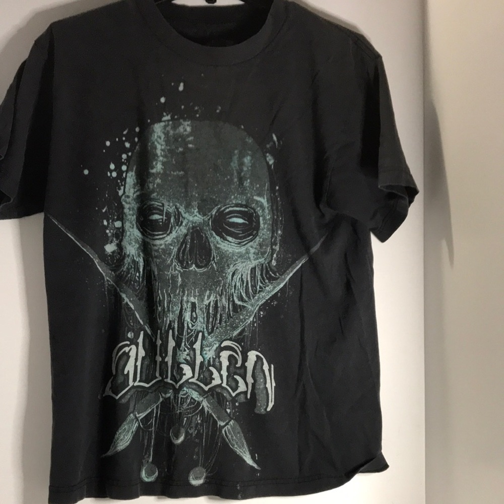 Sullen Art Collective distressed cotton tee. Sz Med